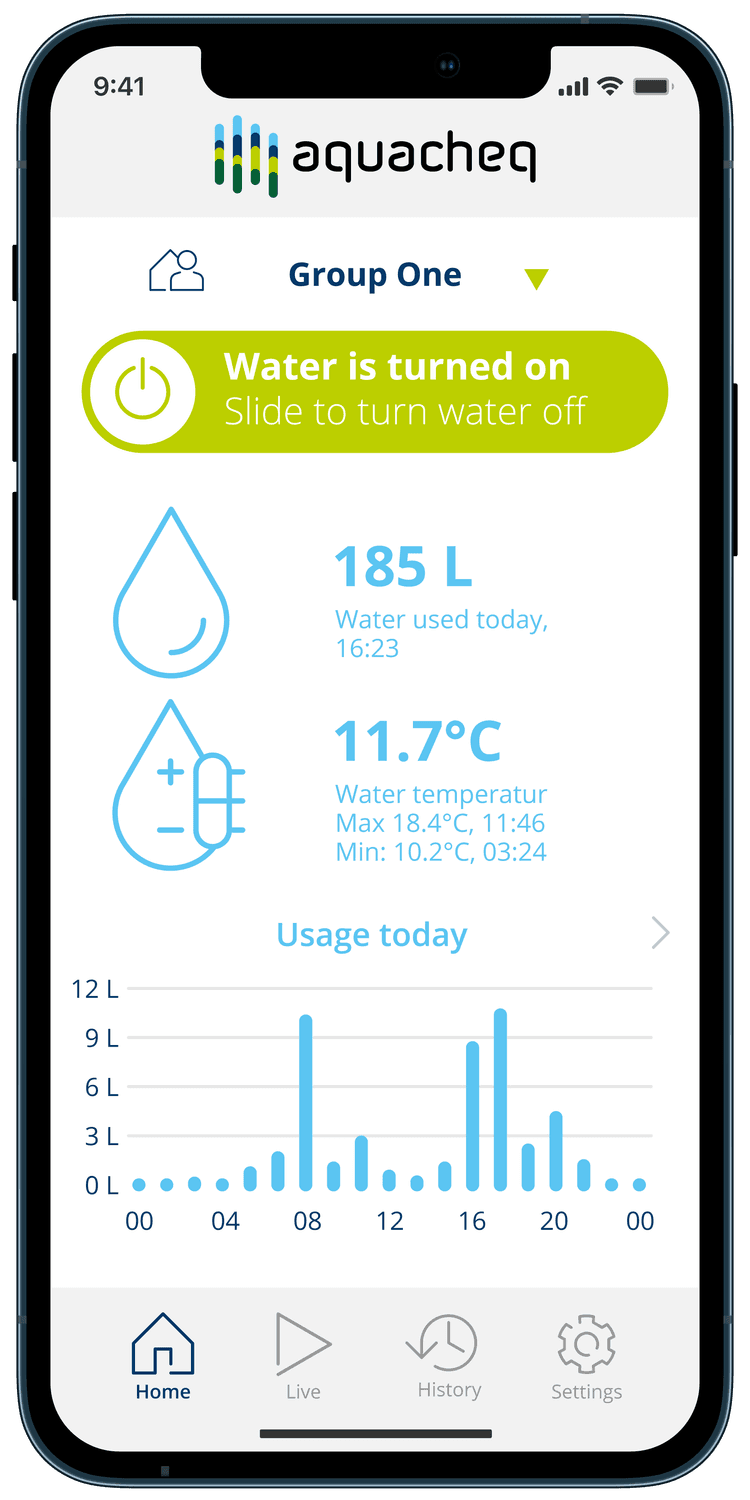 Aquacheq mobile app